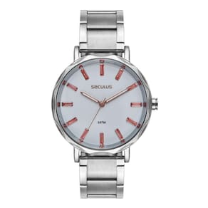 Relógio Seculus Feminino Ref: 77319L0Svns2 Fashion Prateado
