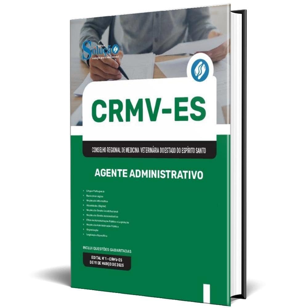 Apostila Crmv Es 2025 - Agente Administrativo