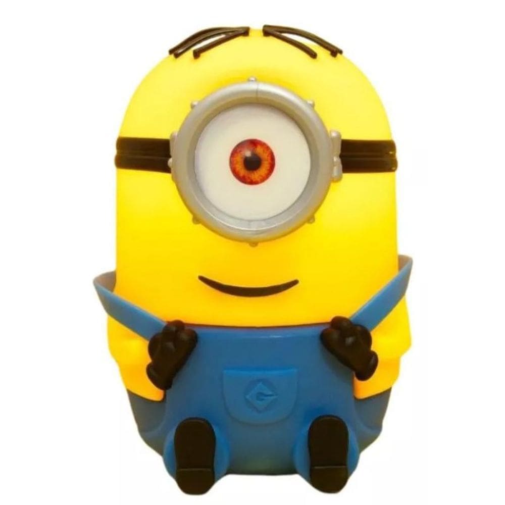Luminária Abajur Mesa Minion Stuart Bivolt Amarelo
