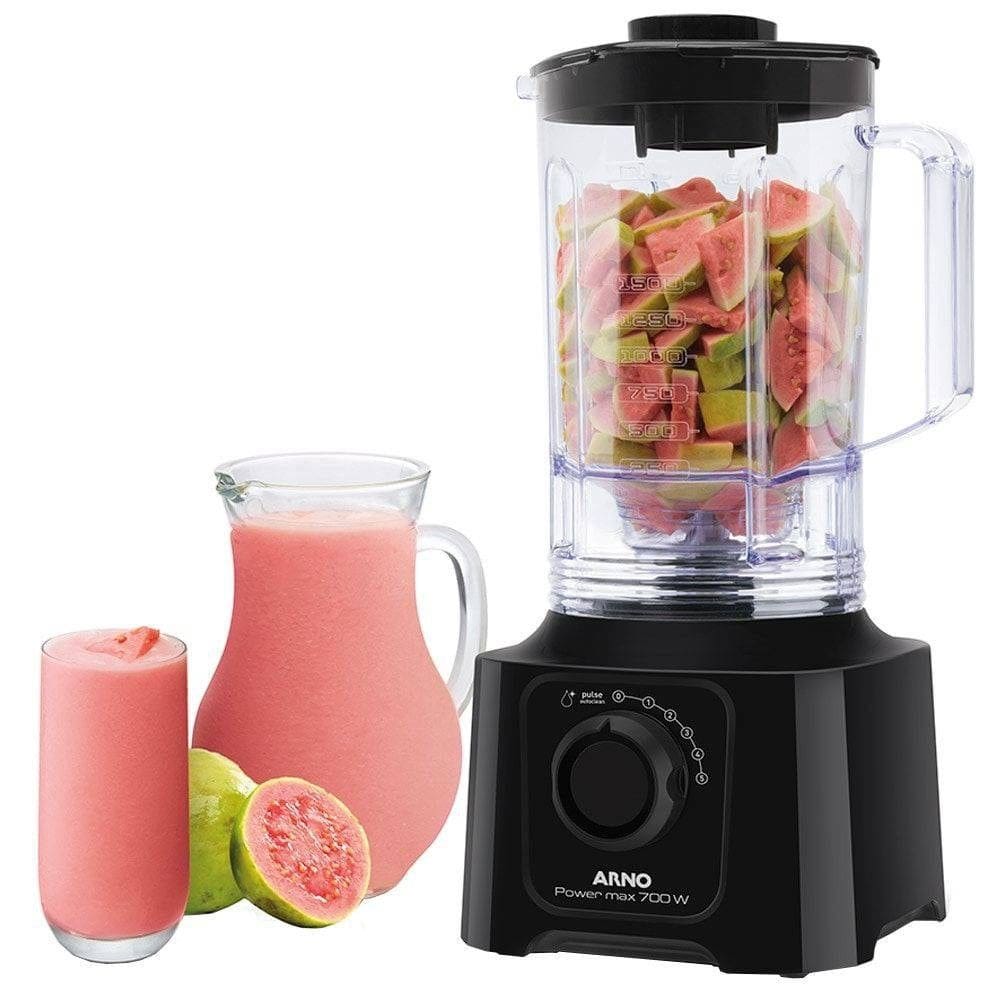 LIQUIDIFICADOR ARNO ELEGANCE 700W 3.1L UTRA TURBO 5 VELOCIDADES preto 127V