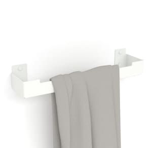 Porta Toalha Rosto Suporte Banheiro Toalheiro Branco Elg
