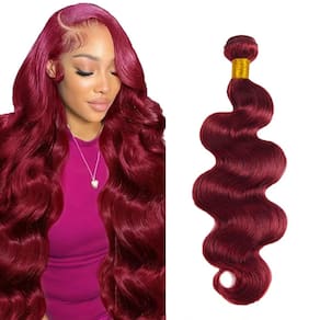 Pacotes de cabelo Vinmdonm Burgundy Body Wave 99J 85-100g 86cm