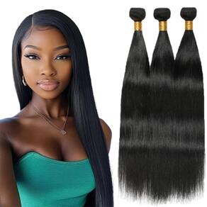 Pacotes de cabelo BillTiiww #1B Straight Brazilian Remy x3 50-100cm