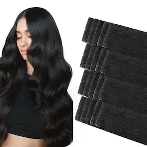 Fita adesiva em extensões de cabelo COOKAYU Invisi Edge Natural Black