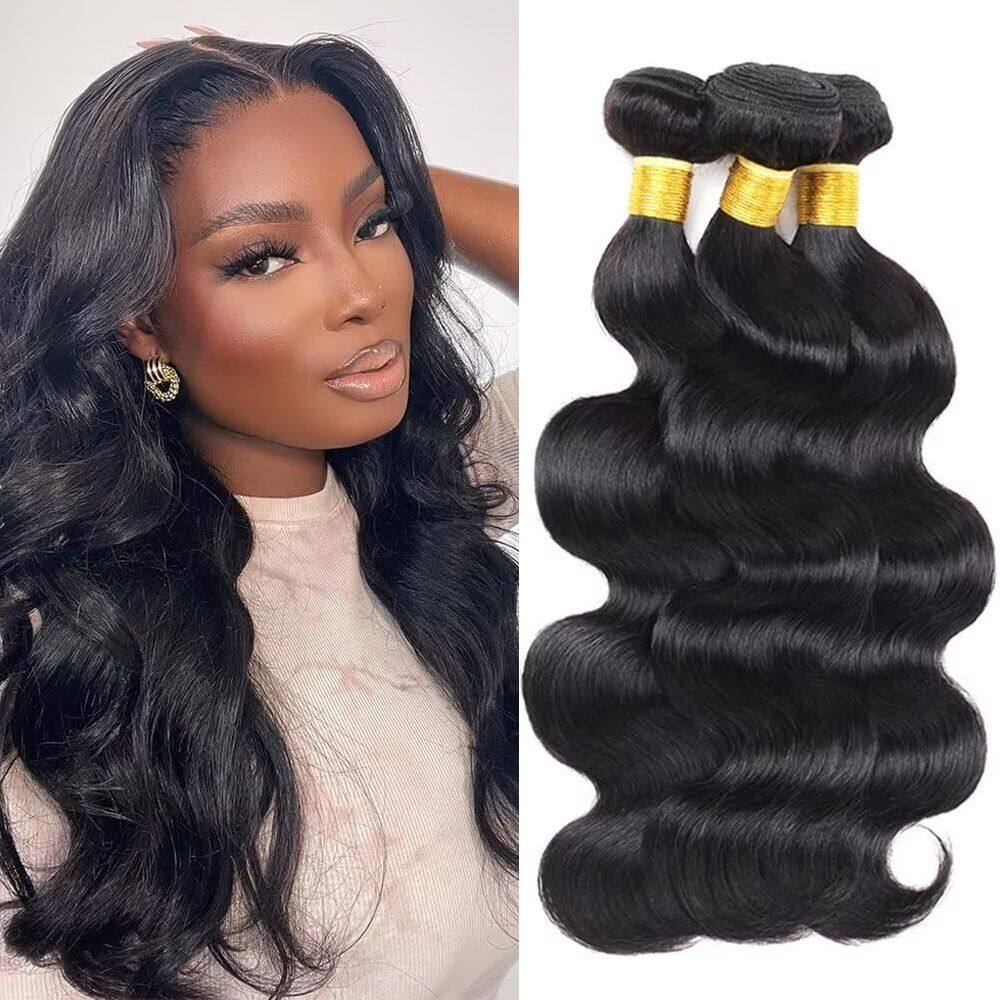 Pacotes de cabelo Bat 12A Body Wave 35/40/45cm Brazilian Virgin