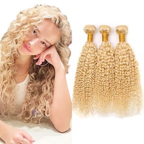 Pacotes de cabelo Aonbamds 613 Blonde Water Wave 70-80cm 150g