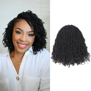 ToyoTress Yanky Twist para cabelo de crochê, 10 polegadas, 8 pacotes