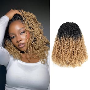 ToyoTress de cabelo de crochê Yanky Twist 10 polegadas, 8 pacotes, loiro