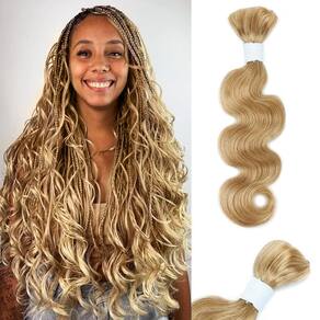 Liquido de cabelo com trança humana Body Wave Curly #27 100g