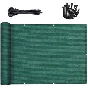 Tela de privacidade para varanda SUNNY GUARD Verde escuro 0,9x9,4m