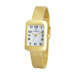Relógio Champion Feminino Ref: Cf24279h Retangular Dourado