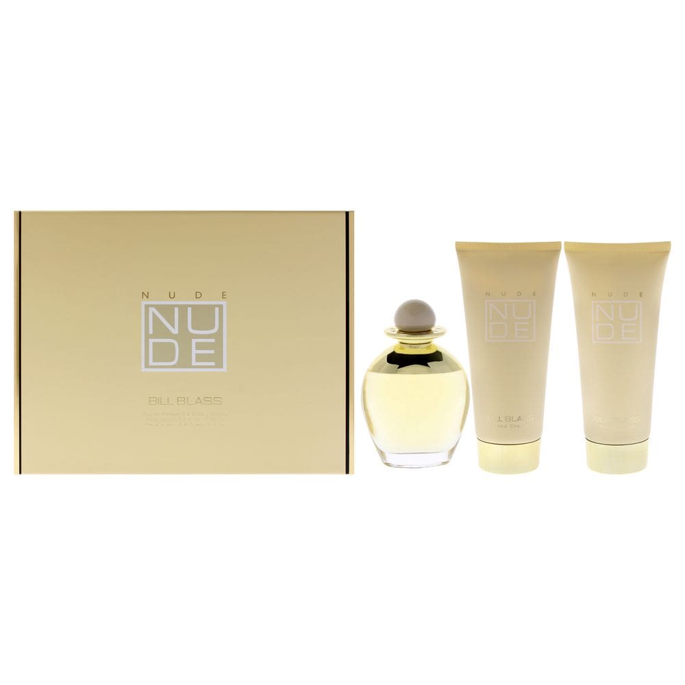 Conjunto de presentes nude de perfume Bill Blass, 3 peças para mulheres