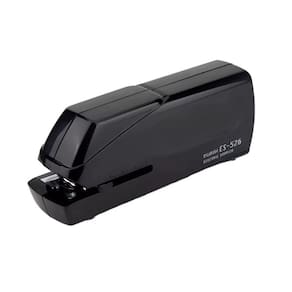 Grampeador Elétrico Mesa Escritório Preto Papel Cartão 24Fls