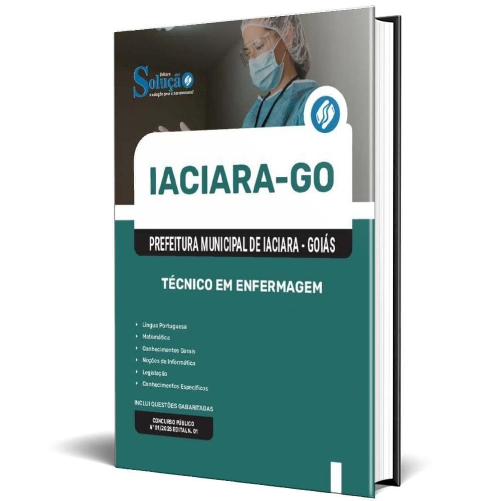 Apostila Prefeitura Iaciara Go 2025 - Técnico Em Enfermagem
