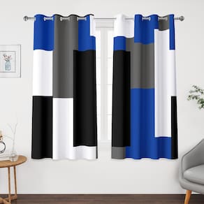Cortinas Blackout Tyrot Blue Grey 100% Blackout 115x115cm 2P
