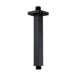 Haste De Teto Para Chuveiro 20cm Lexxa Black Matte Lx07b