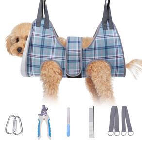 Rede para cuidar de cães BEAUTYZOO para aparar unhas azul XS