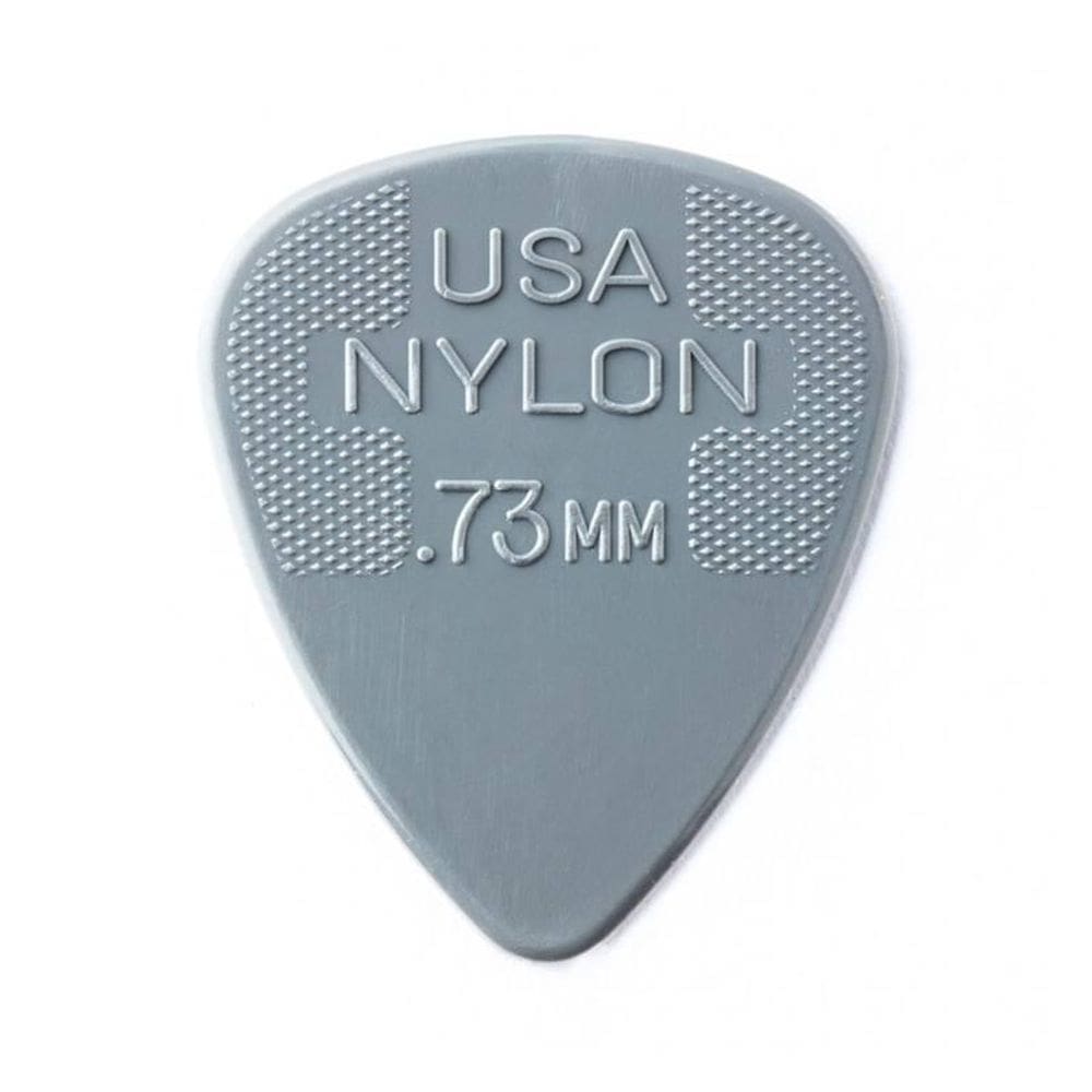 Palheta Nylon Standard 0,73mm Cinza Pct C/6 44r.73 Dunlop (1981) [F108]