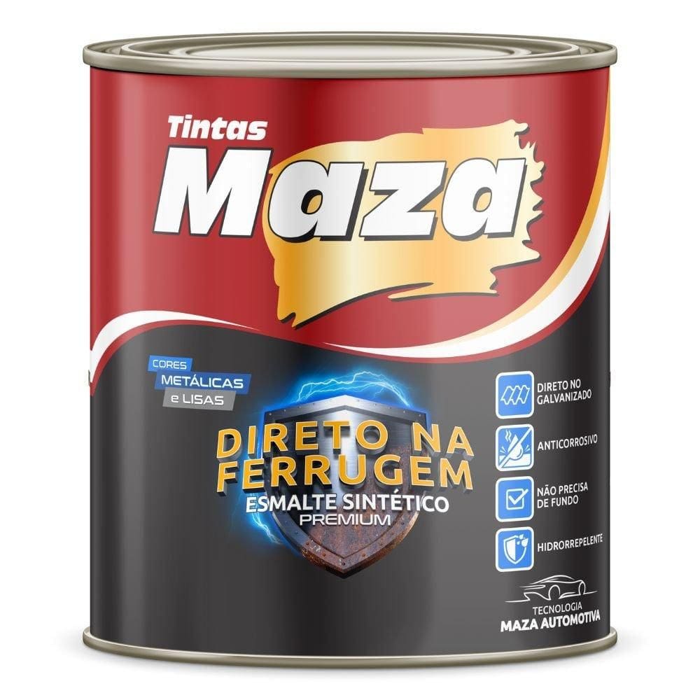 Esmalte Premium Preto Chassis Direto Ferrugem 900ml - Maza