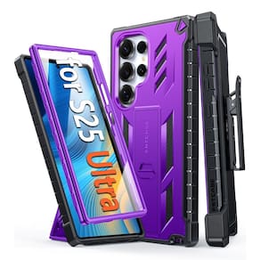 Capa de celular FNTCASE para Samsung Galaxy S25 Ultra 6.9" roxa
