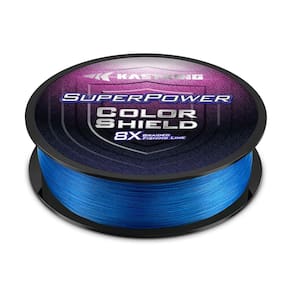 Linha de pesca KastKing Superpower ColorShield 8LB 300 Yards X8 Blue