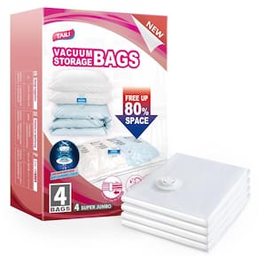 Sacos de armazenamento a vácuo TAILI XXL Jumbo para edredom, pacote com 4