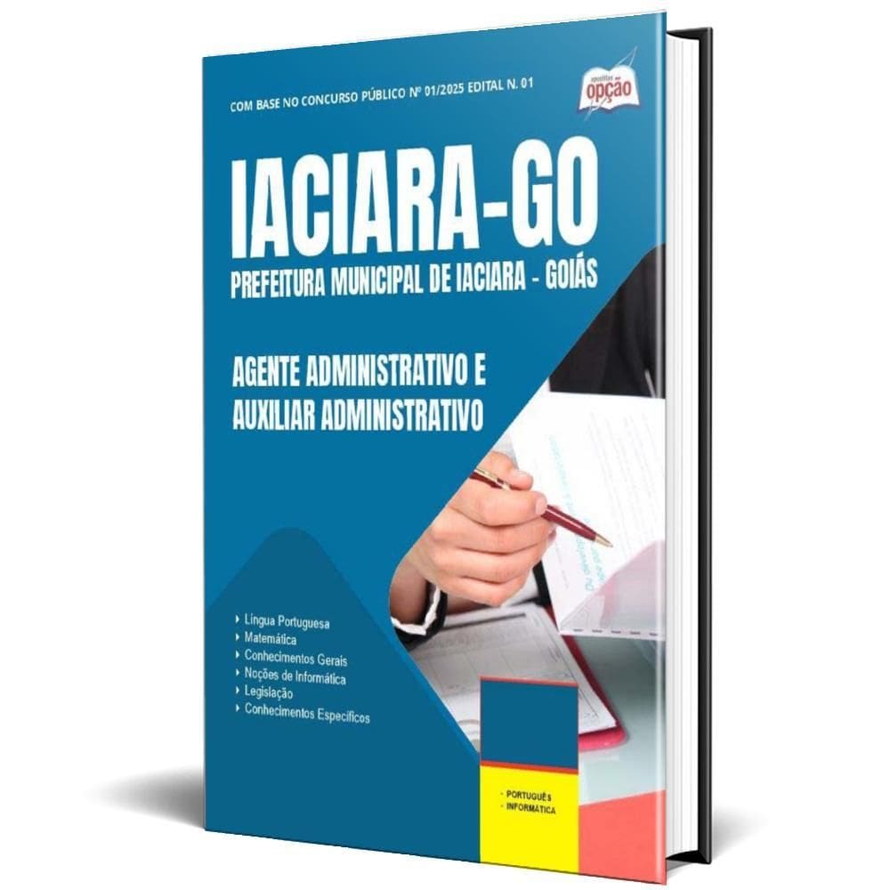 Apostila Concurso Iaciara Go 2025 Agente Administrativo E