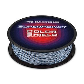 Linha de pesca trançada KastKing Superpower ColorShield 50LB