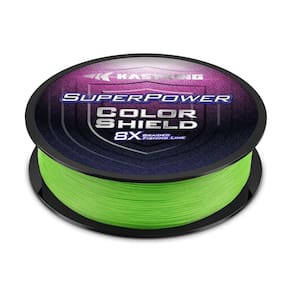 Linha de pesca KastKing Superpower ColorShield Neon Green 10 libras