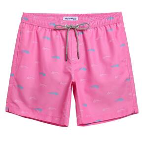 Swim Trunks mamagic Quick Dry Swim Shorts para homens rosa XS