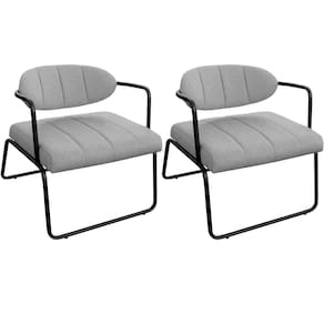 Kit 2 Poltronas para Sala e Escritório Base de Ferro Tavla