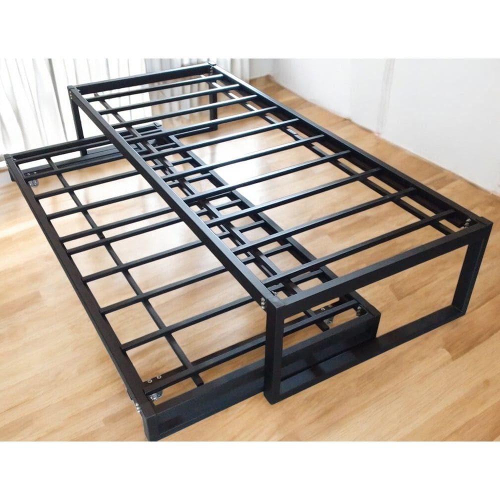Cama De Solteiro + Auxiliar Estilo Industrial Mobbili Cs-03