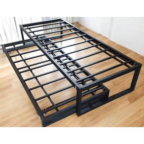 Cama De Solteiro + Auxiliar Estilo Industrial Mobbili Cs-03