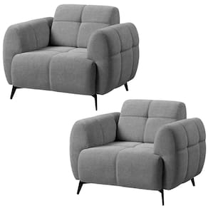 Kit 2 Poltronas para Sala e Escritório Decorativa Kania