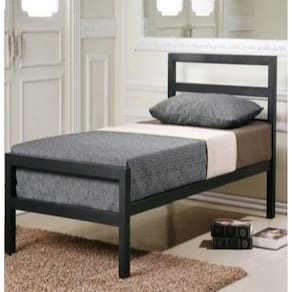 Cama De Solteiro Especial Aço Estilo Industrial Mobbili Cs-01