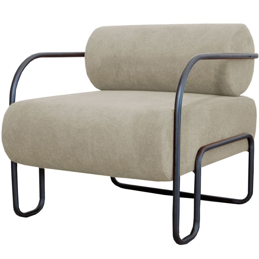 Poltrona para Sala e Escritório Base de Metal Mansk