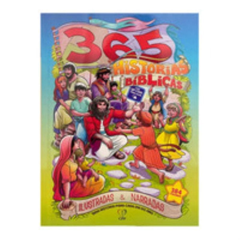 Livro 365 Histórias Bíblicas Ilustradas e Narradas