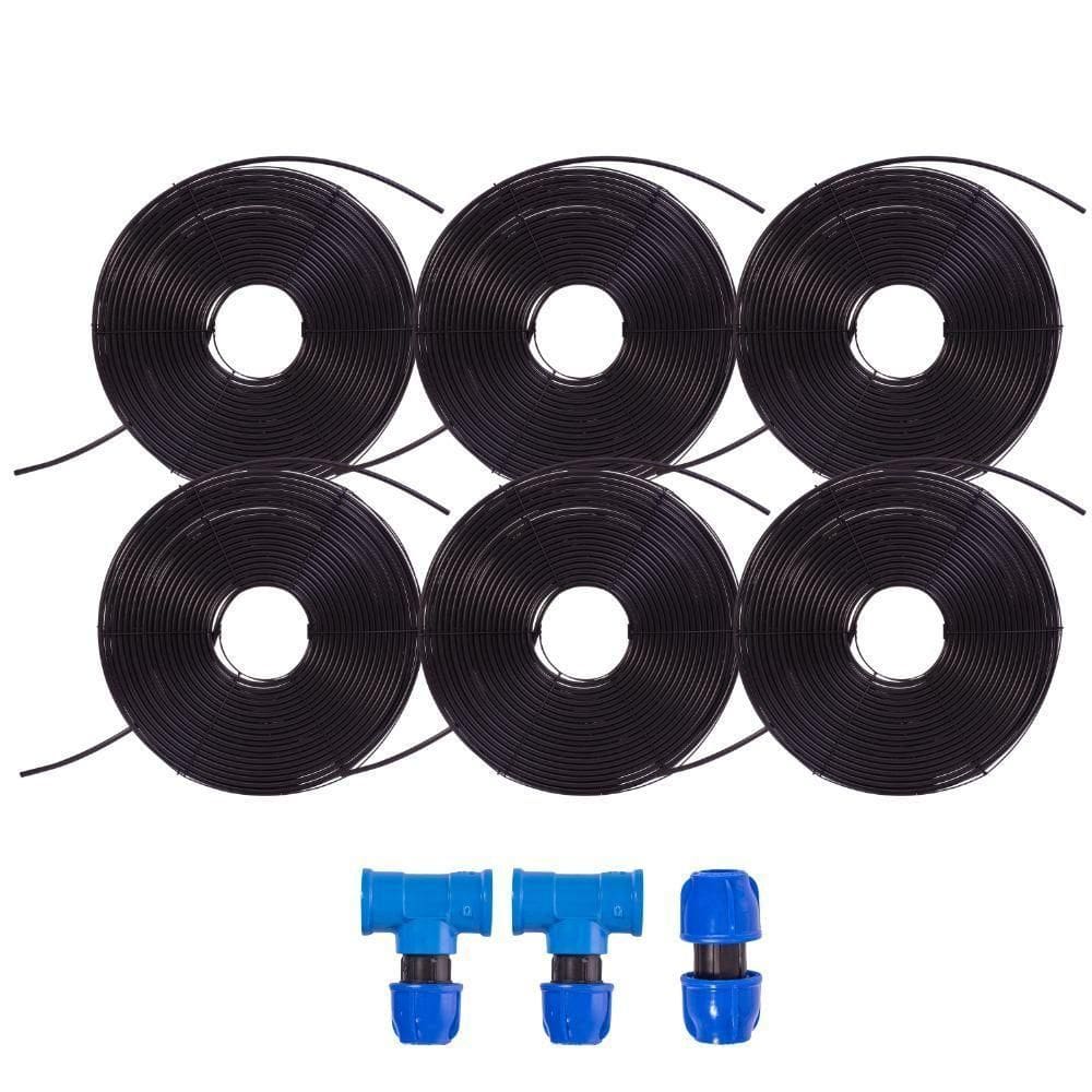 Conjunto 06 Placas E Terminações Para Aquecimento Solar De Piscinas Até 24 Mil Litros - Ks Aquecedores