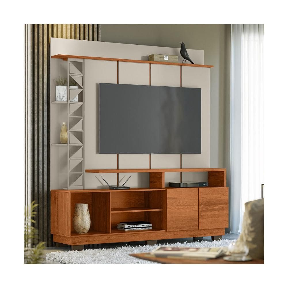 Rack com Painel para TV até 60 Polegadas com 2 Portas Multimóveis CR45299