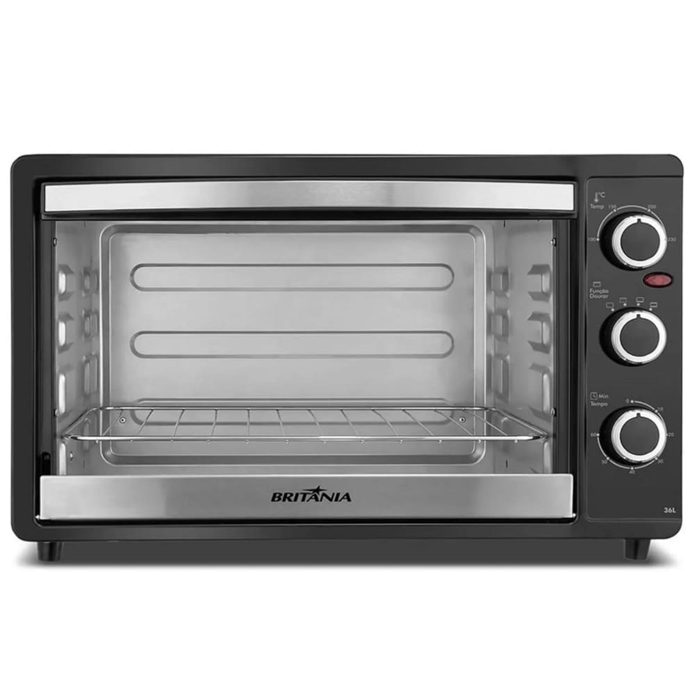 Forno Eletrico 36L Britania 1500W Luxx Black 220V com Timer