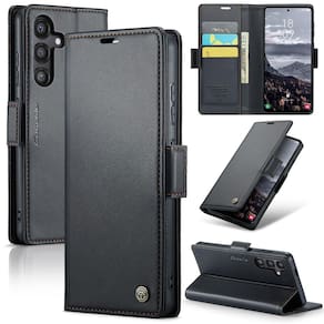 Capa tipo carteira AUPAI para Samsung Galaxy S25 Plus preta