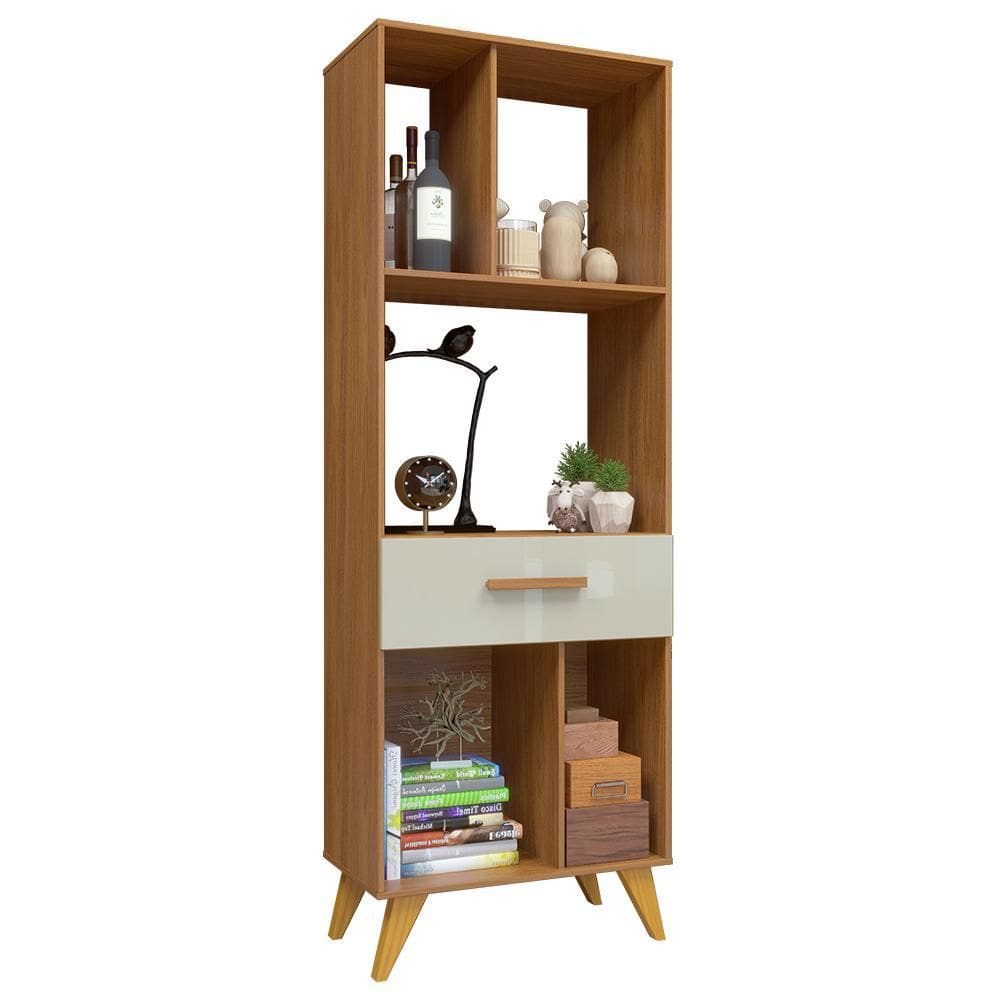 Estante Livreiro 6207 Retrô 1 Gaveta Flex - Indékes