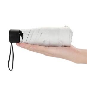 Guarda-chuva GAOYAING Small Mini White, 2 pacotes com estojo leve