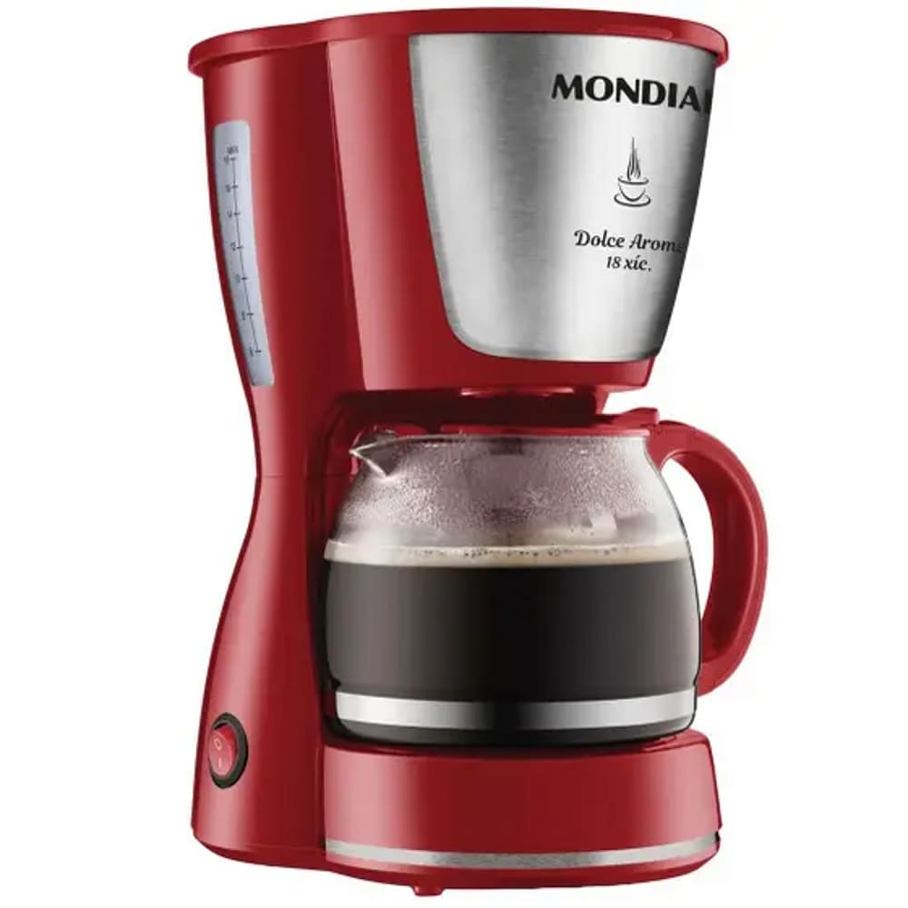 Cafeteira Elétrica Mondial Dolce Arome Vermelho 110v - C-30-18x