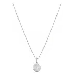 Corrente Medalha São Bento Mini Prata 925