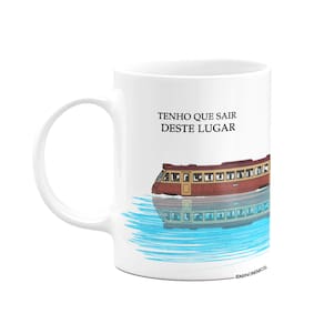 Caneca White - O trem - A viagem de de chihiro