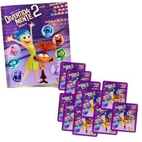 Kit Álbum + 10 Envelopes Pixar Divertida Mente 2 Panini