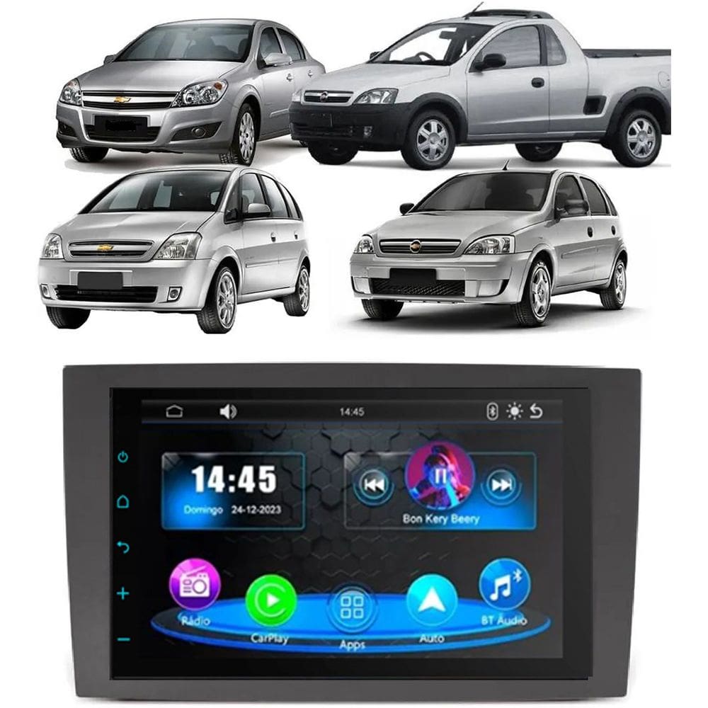 Kit Multimídia Montana 2003 2004 2005 2006 2007 2008 2009 7 Pol Carplay Androidauto Cm7 Faaftech