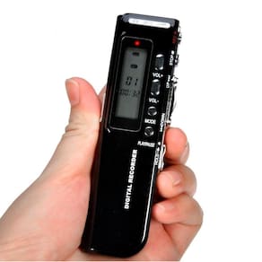 Mini Gravador De Voz Grava Áudio Ideal Para Reuniões