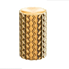 Puxador Zigrinato Il1780 18X30 Ponto Bronze Esc Dourado
